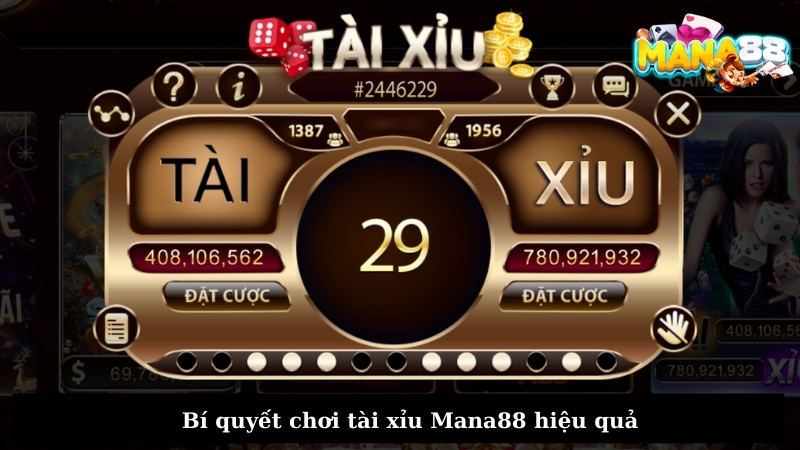 Bí quyết chơi tài xỉu Mana88 hiệu quả